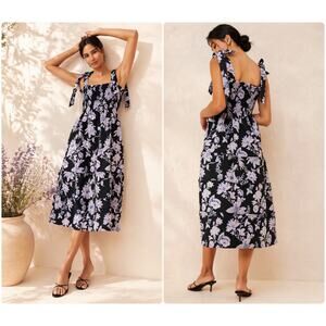 Hill House Home The Ribbon Ellie Nap Dress Winter Jasmine Brocade size M New